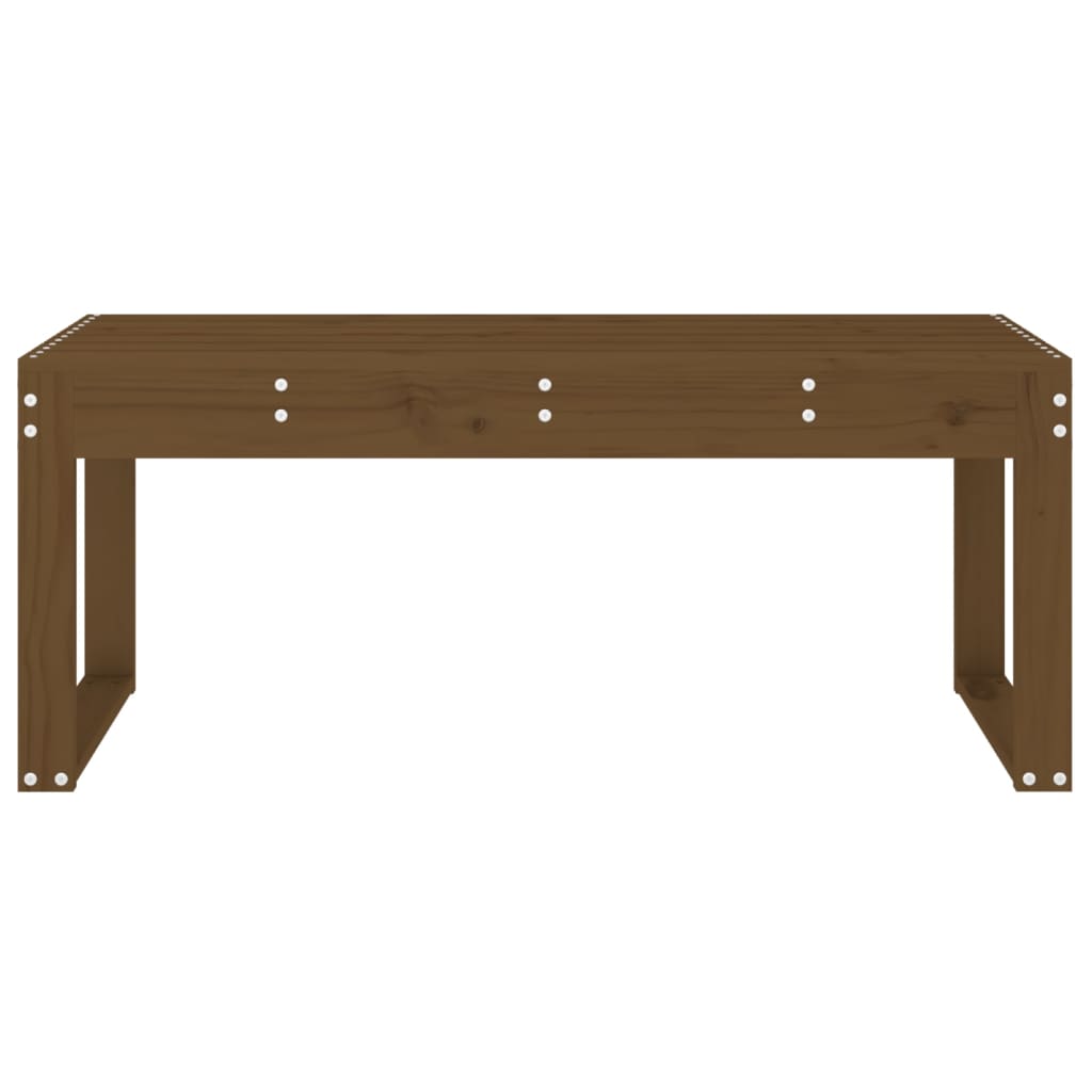 Zahradní lavice medově hnědá 110x38x45 cm masivní borové dřevo