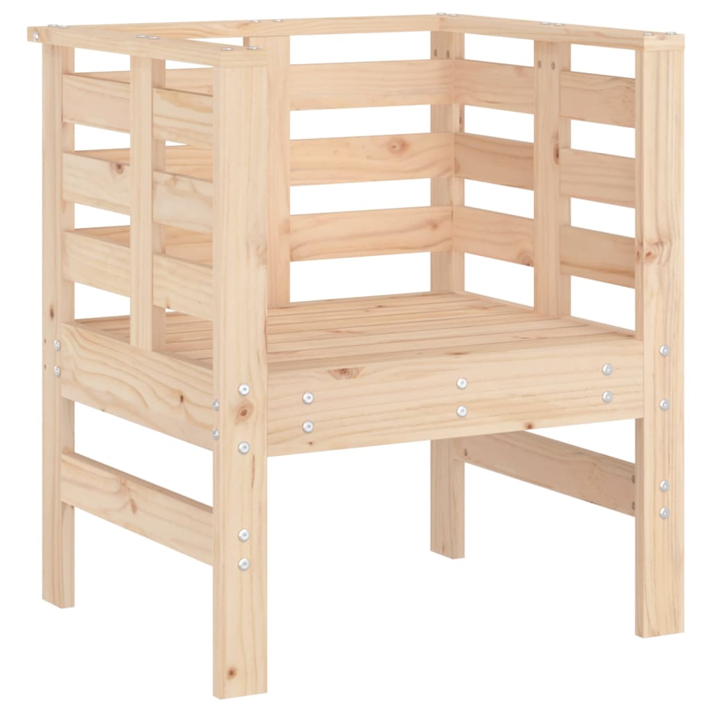 Zahradní židle 2 ks 61,5 x 53 x 71 cm masivní borové dřevo