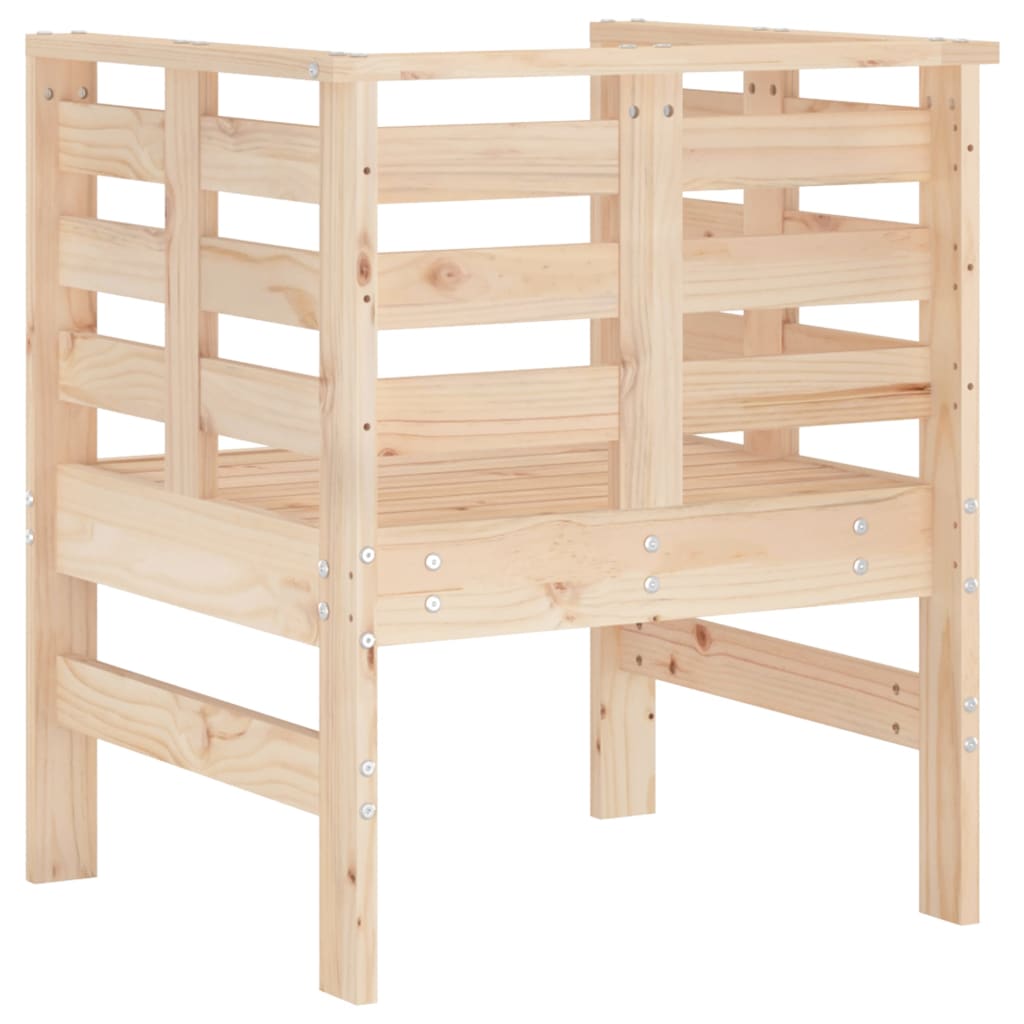Zahradní židle 2 ks 61,5 x 53 x 71 cm masivní borové dřevo