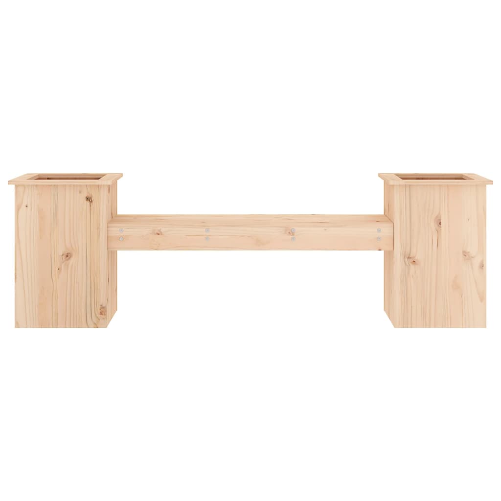 Lavice s truhlíky 184,5 x 39,5 x 56,5 cm masivní borové dřevo