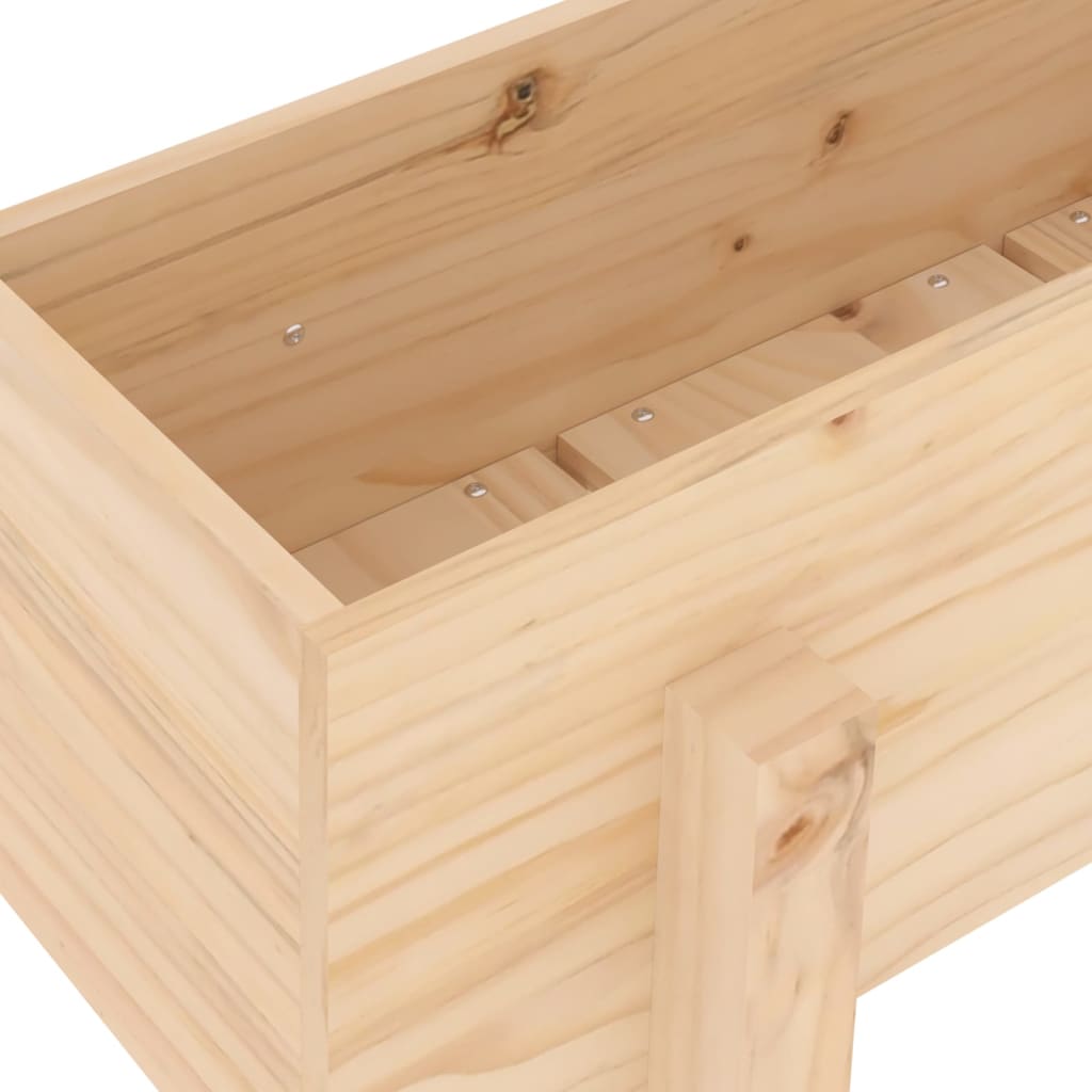 Zahradní vyvýšený záhon 101 x 30 x 38 cm masivní borové dřevo