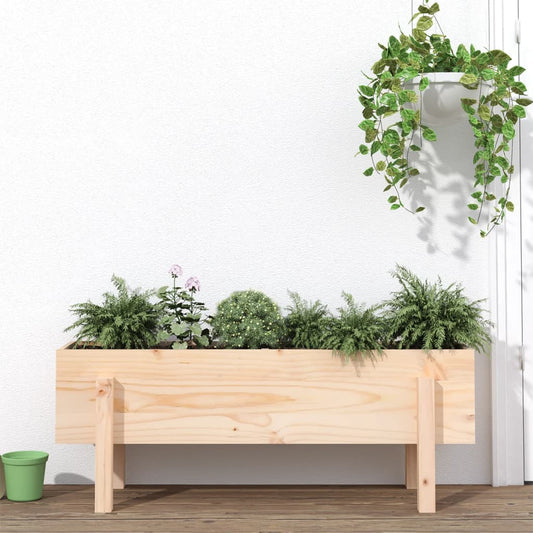 Zahradní vyvýšený záhon 101 x 30 x 38 cm masivní borové dřevo