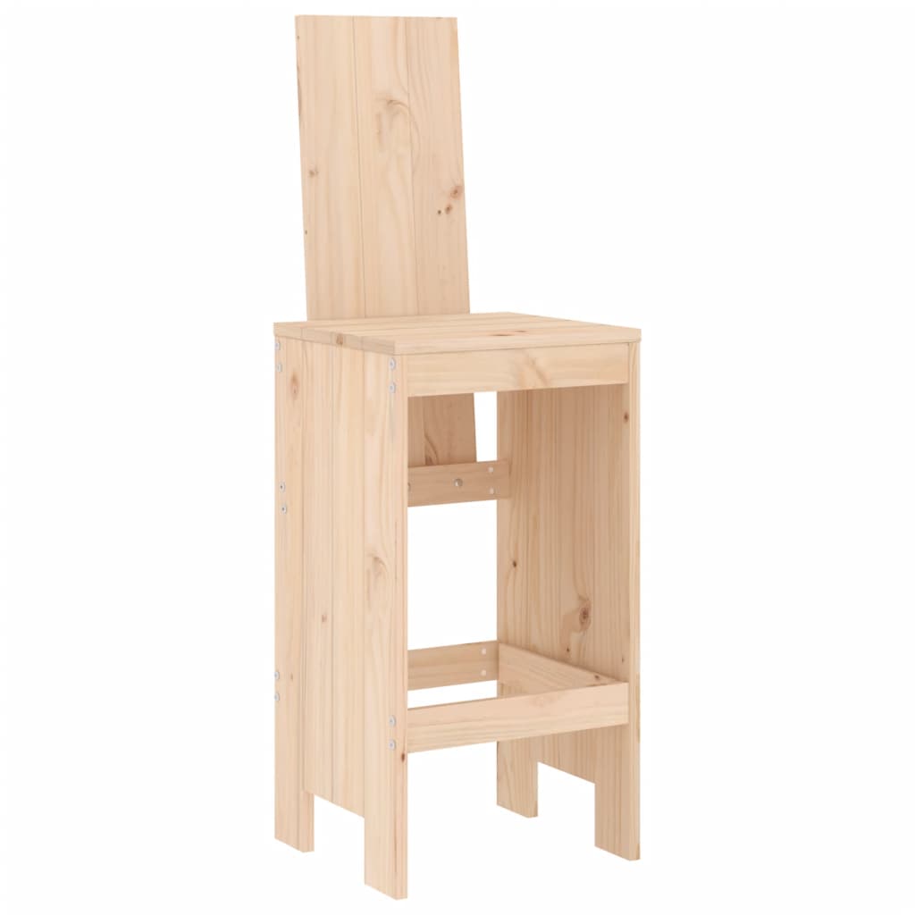 Barové stoličky 2 ks 40 x 42 x 120 cm masivní borové dřevo