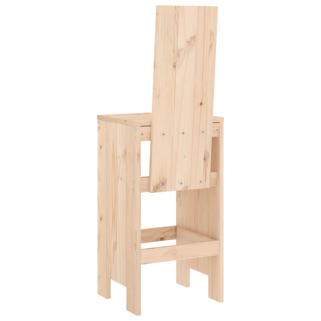 Barové stoličky 2 ks 40 x 42 x 120 cm masivní borové dřevo