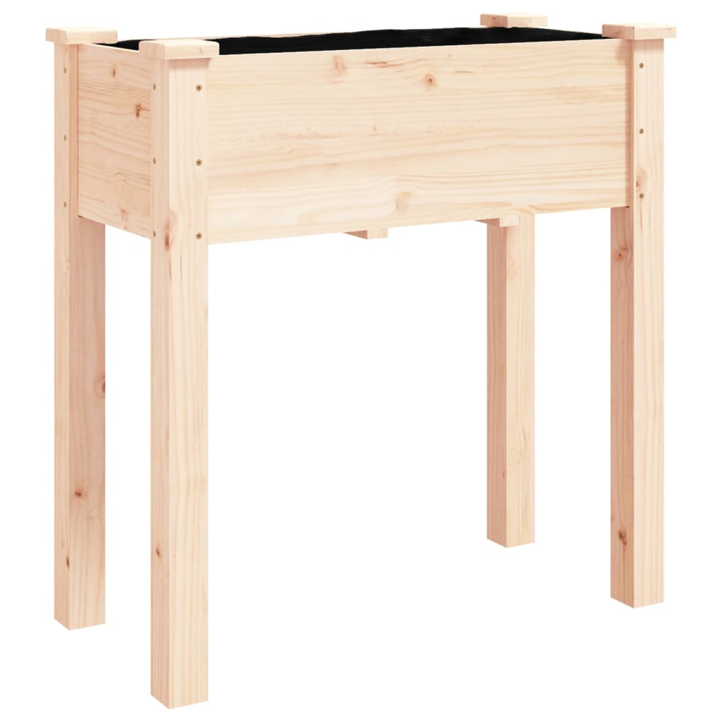 Truhlík na kolečkách s vložkou 71x37x80cm masivní jedlové dřevo
