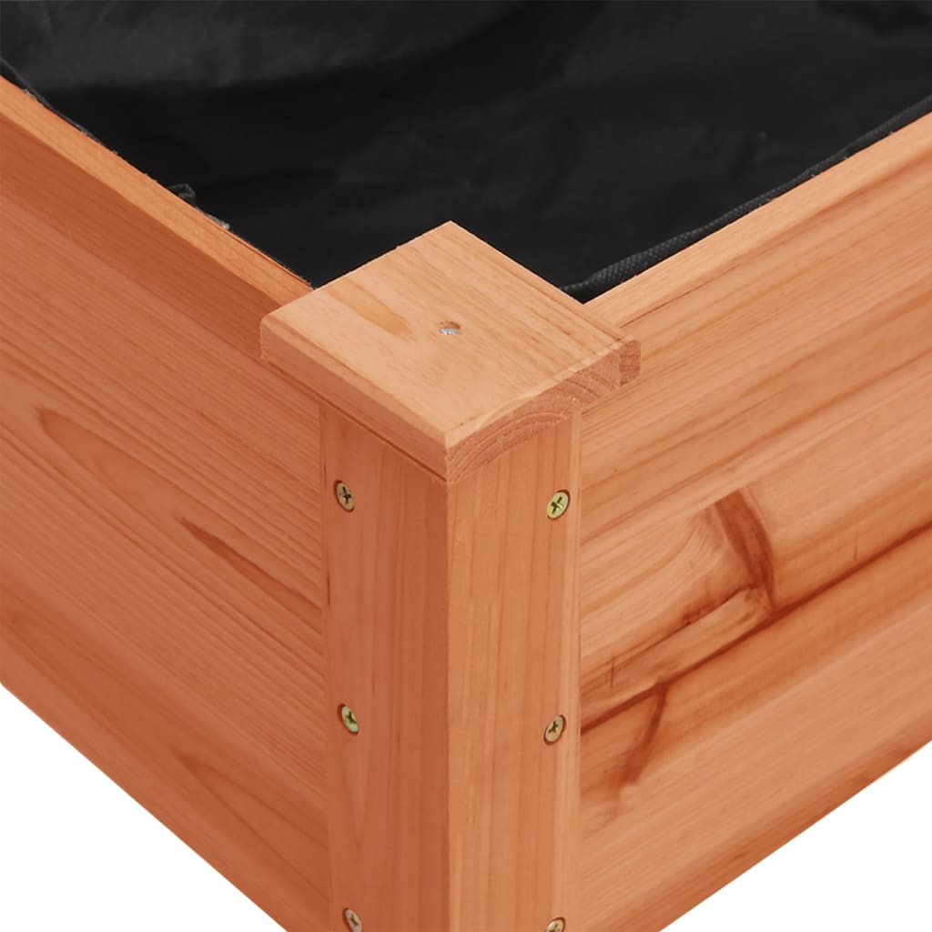 Truhlík na kolečkách s vložkou hnědý 118x59x80 cm masivní jedle