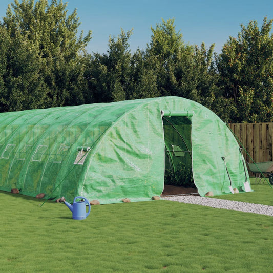 Skleník s ocelovým rámem zelený 50 m² 10 x 5 x 2,3 m