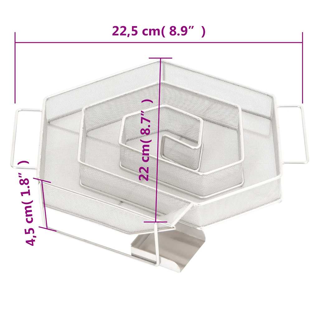 Generátor studeného kouře 6stranný 22,5 cm nerezová ocel