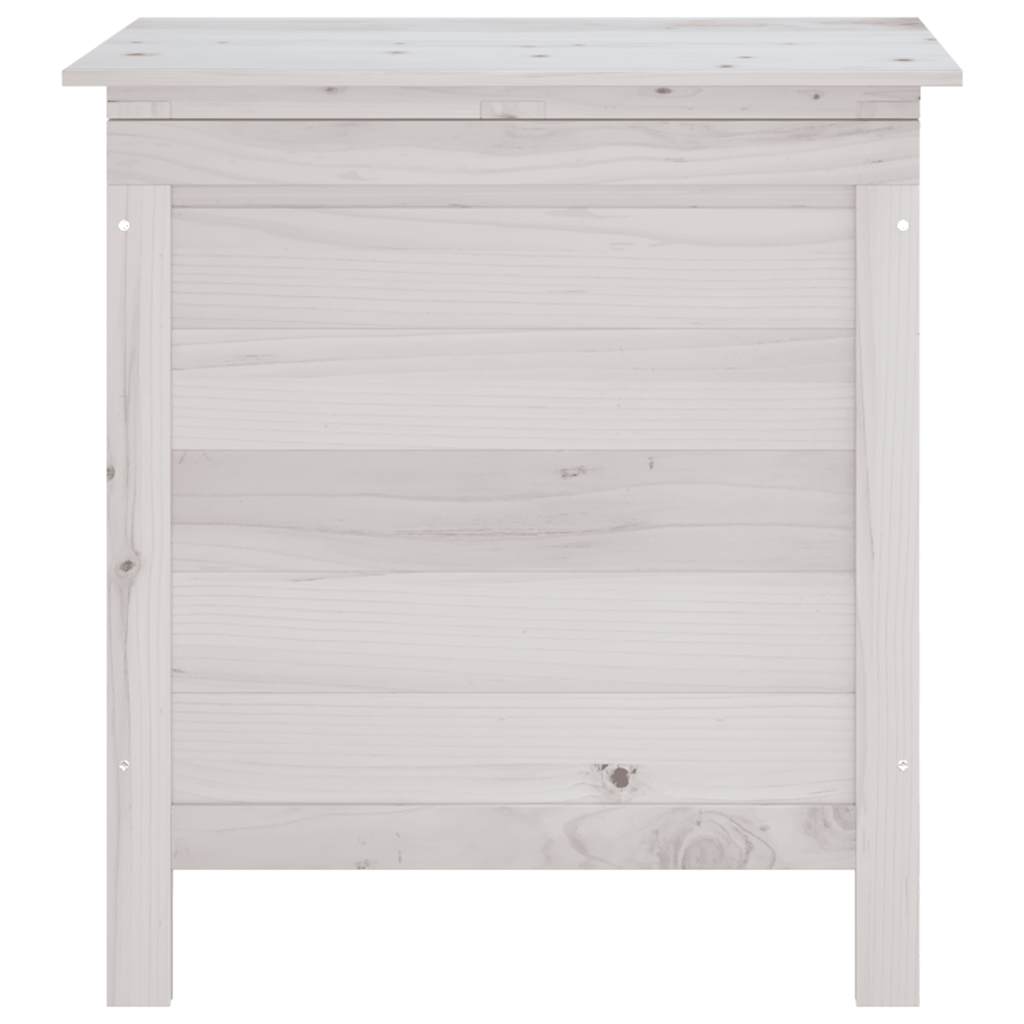 Zahradní úložný box bílý 50x49x56,5 cm masivní jedlové dřevo