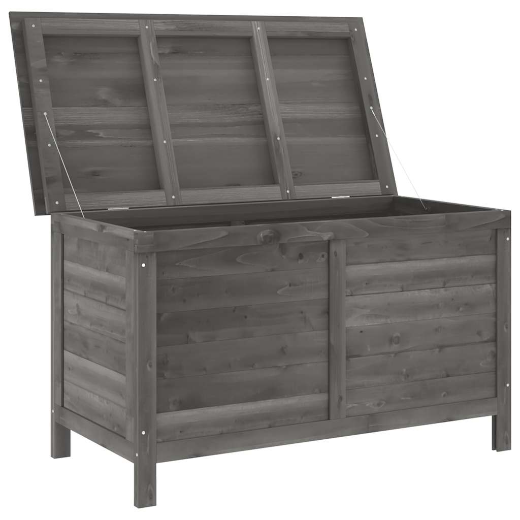 Zahradní úložný box antracitový 99x49,5x58,5 cm masivní jedle