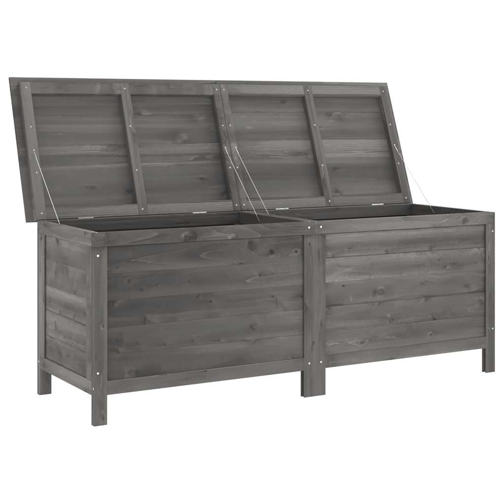 Zahradní úložný box antracitový 150x50x56,5 cm masivní jedle