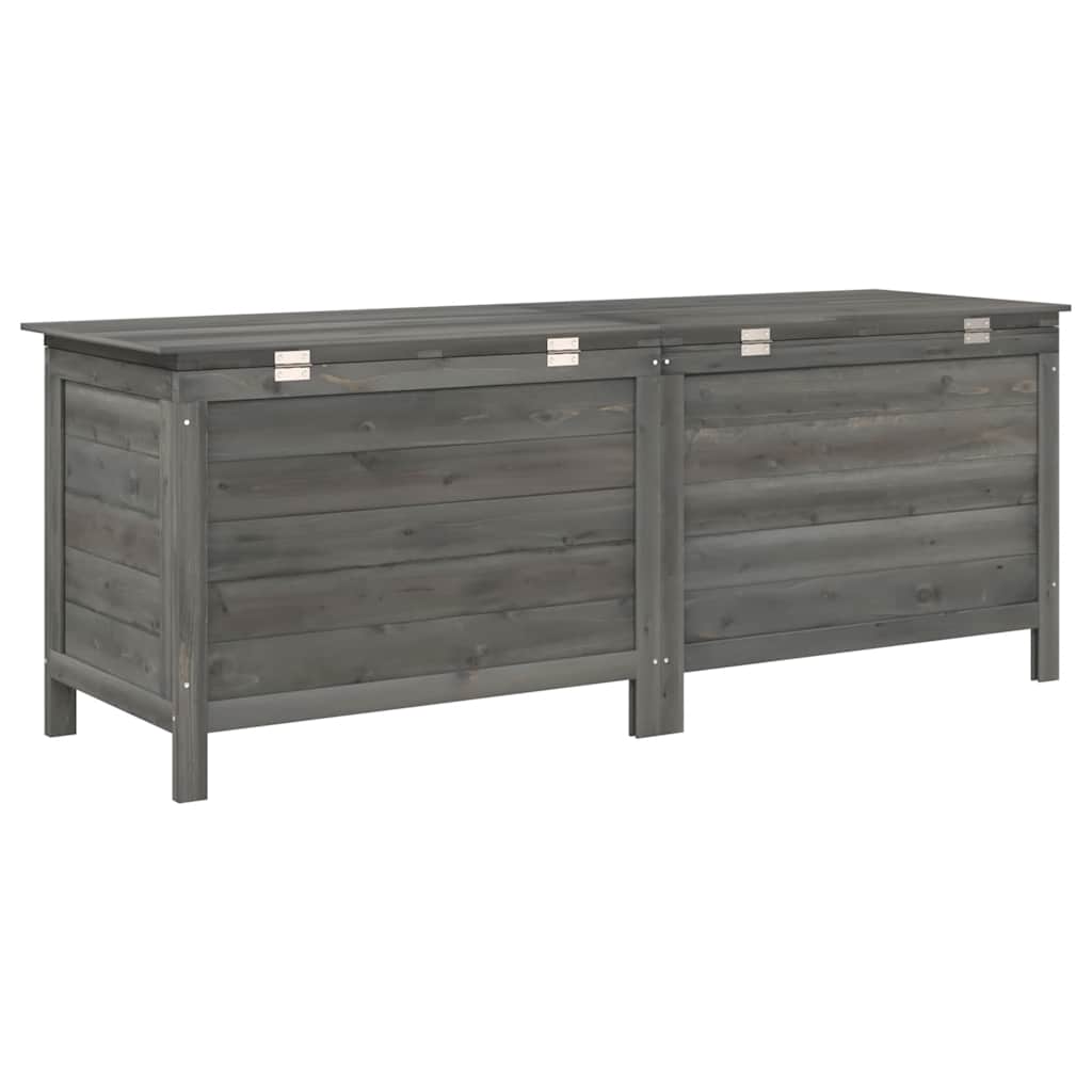 Zahradní úložný box antracitový 150x50x56,5 cm masivní jedle