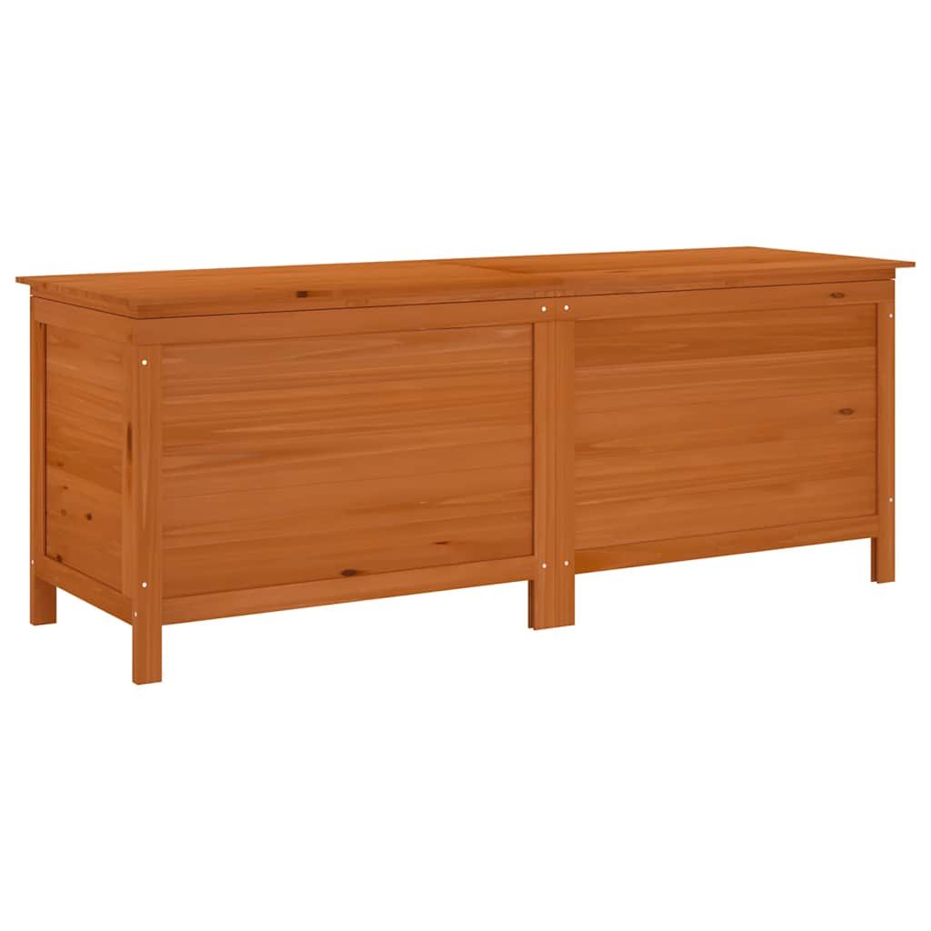 Zahradní úložný box hnědý 150x50x56,5 cm masivní jedlové dřevo