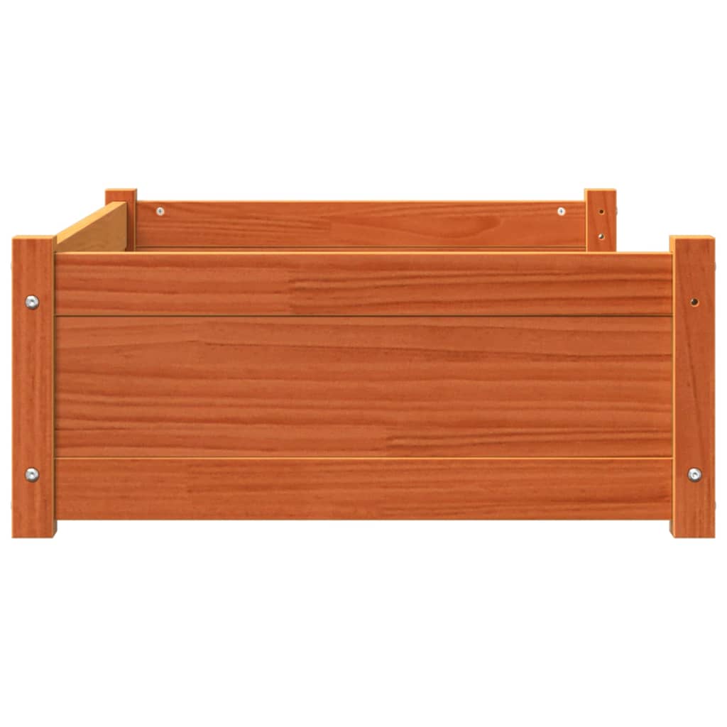 Pelíšek pro psy voskově hnědý 95,5x65,5x28 cm masivní borovice