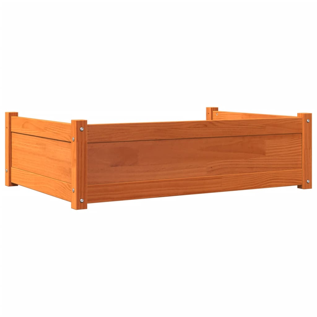 Pelíšek pro psy voskově hnědý 95,5x65,5x28 cm masivní borovice