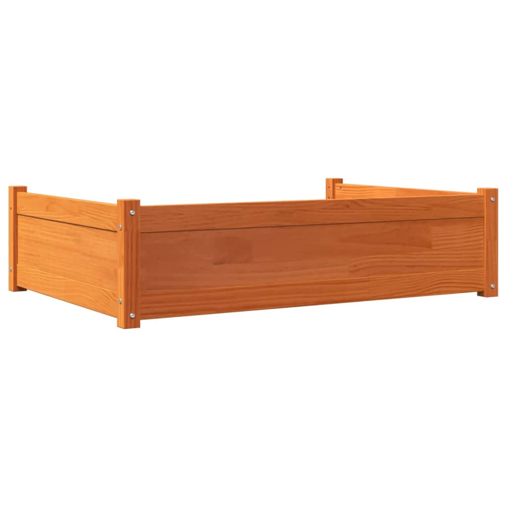 Pelíšek pro psy voskově hnědý 105,5x75,5x28 cm masivní borovice