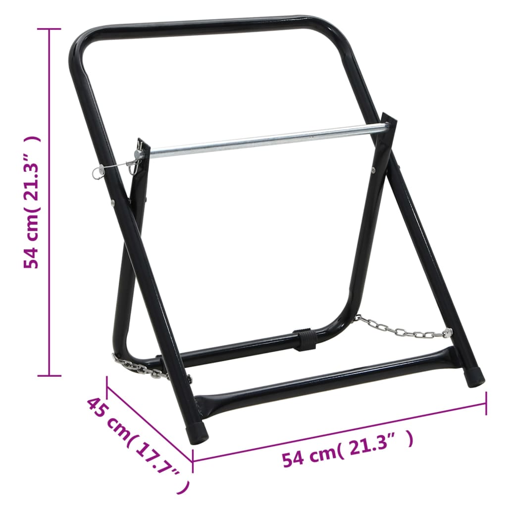 Stojan na hadici 48 cm 45 kg černá ocel s práškovým nástřikem