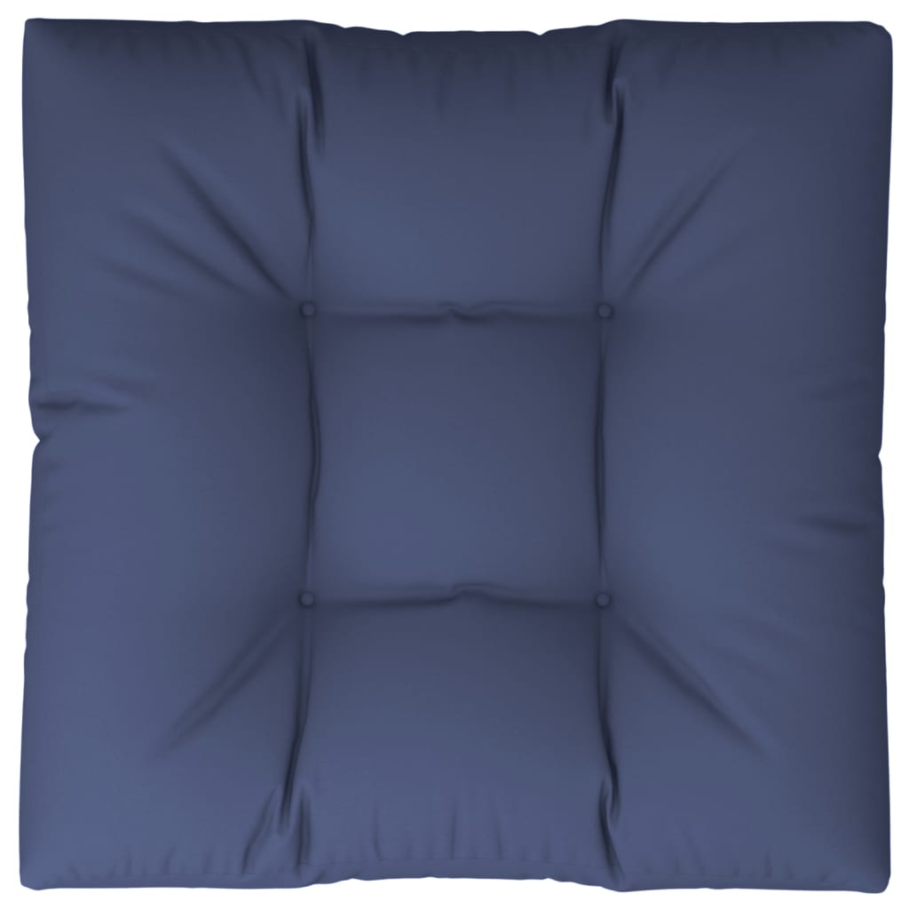 Poduška na palety námořnicky modrá 80 x 80 x 12 cm textil