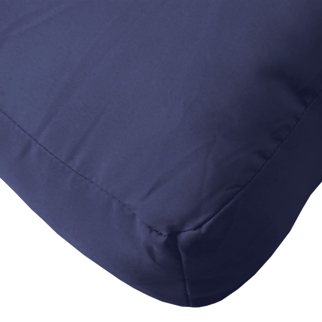 Poduška na palety námořnicky modrá 80 x 80 x 12 cm textil