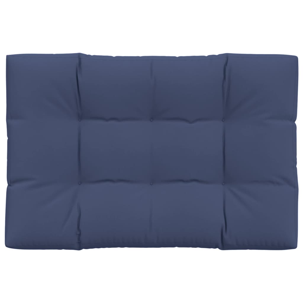 Poduška na palety námořnicky modrá 120 x 80 x 12 cm textil