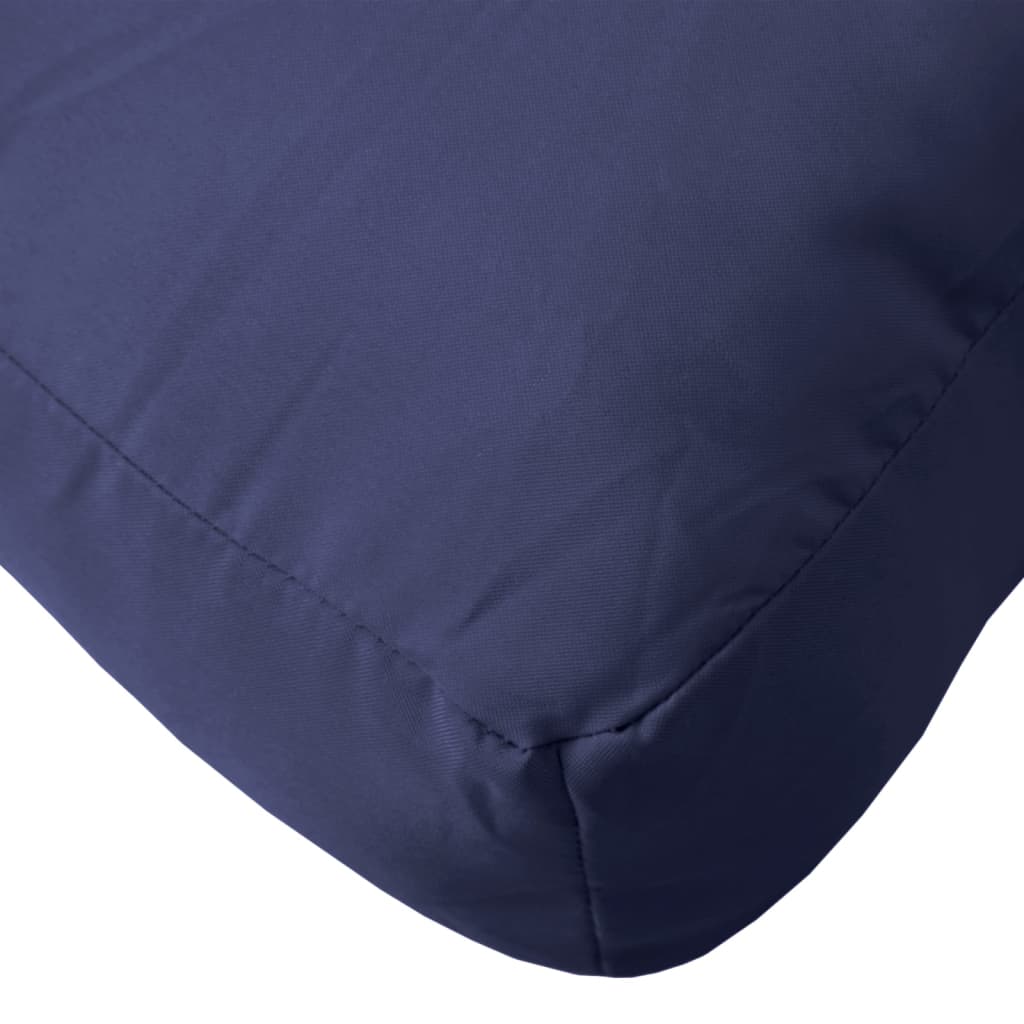 Poduška na palety námořnicky modrá 120 x 80 x 12 cm textil