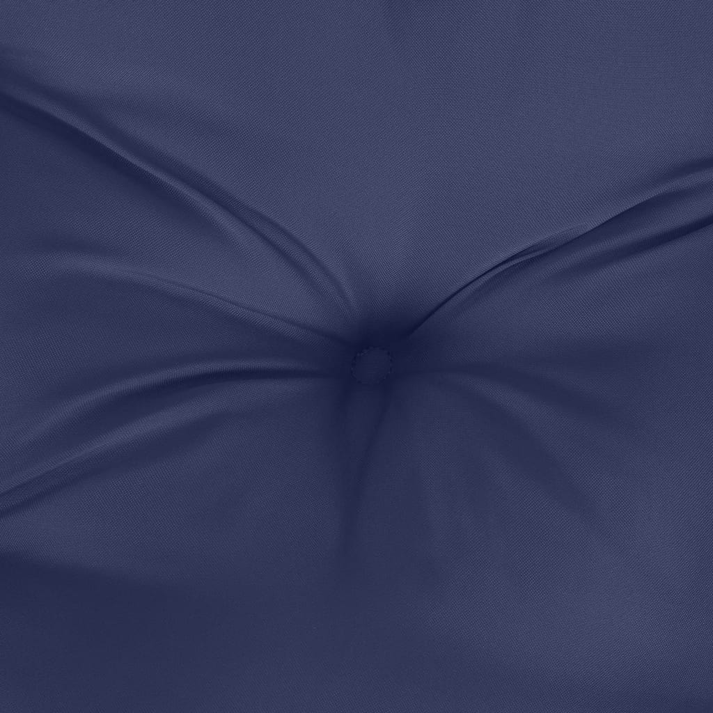 Poduška na palety námořnicky modrá 120 x 80 x 12 cm textil