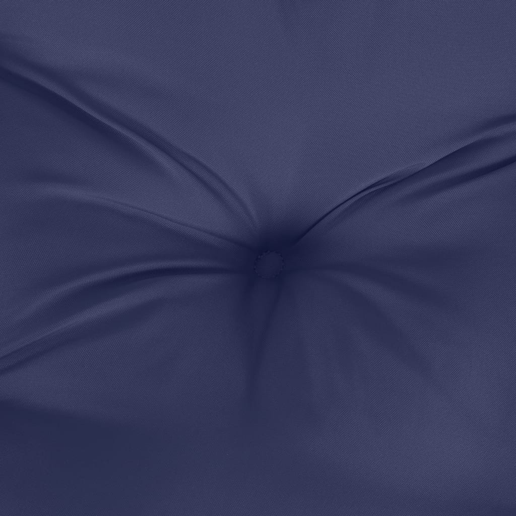 Sada podušek na palety námořnicky modrá 60 x 40 x 12 cm textil