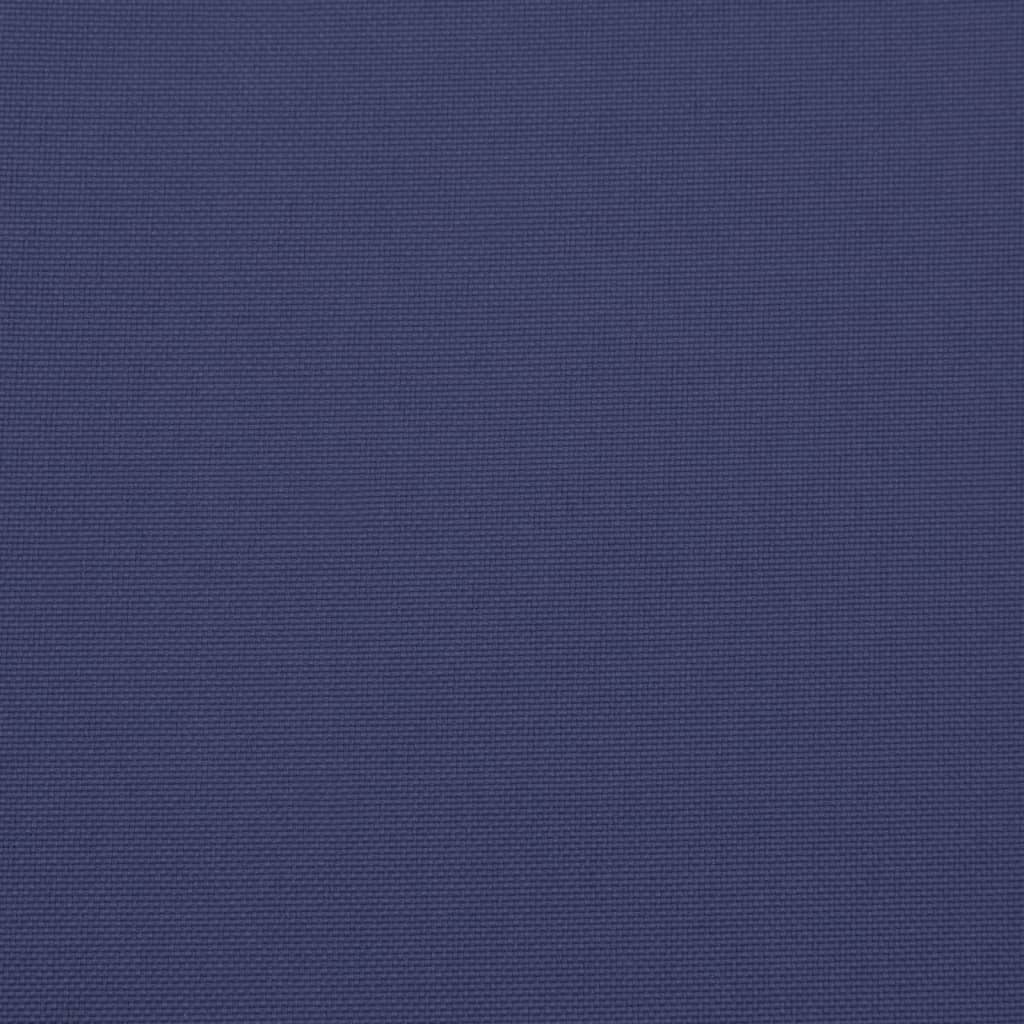 Podušky na židli s vysokým opěradlem 4ks námořnická modř textil