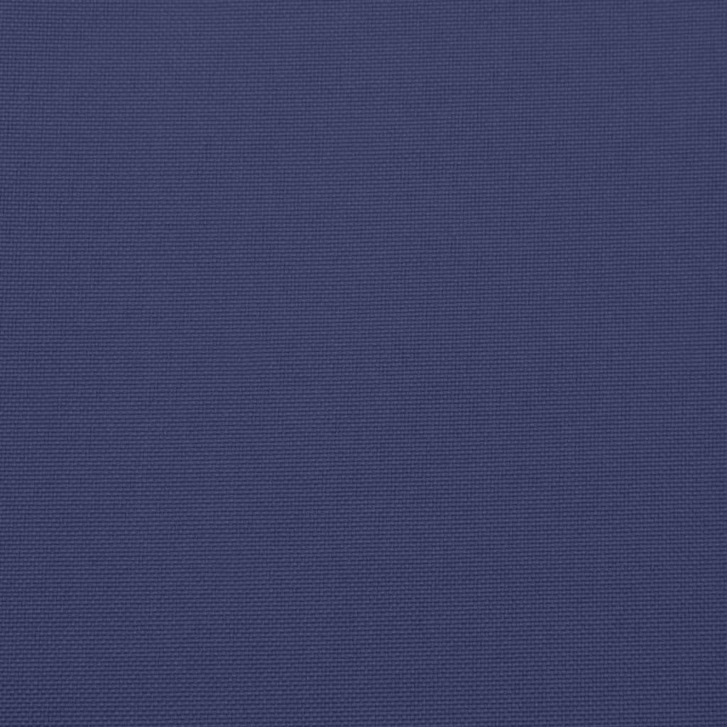 Podušky na židli s nízkým opěradlem 2 ks námořnická modř textil