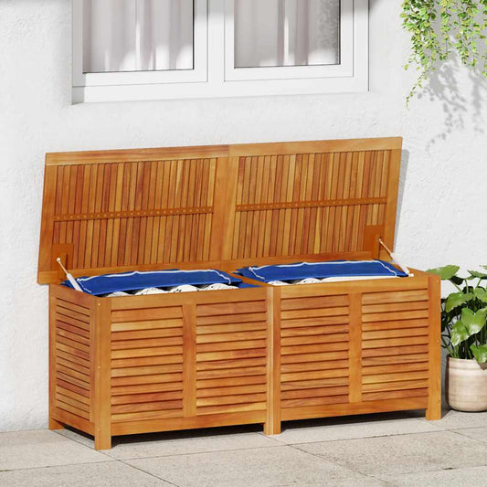 Zahradní úložný box s lamelami 150 x 50 x 56 cm masivní akácie