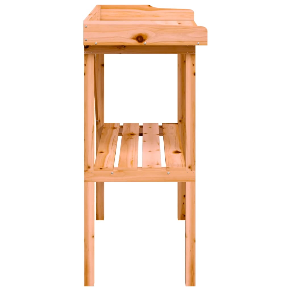 Přesazovací stůl s policí hnědý 78 x 38 x 82,5 cm masivní jedle