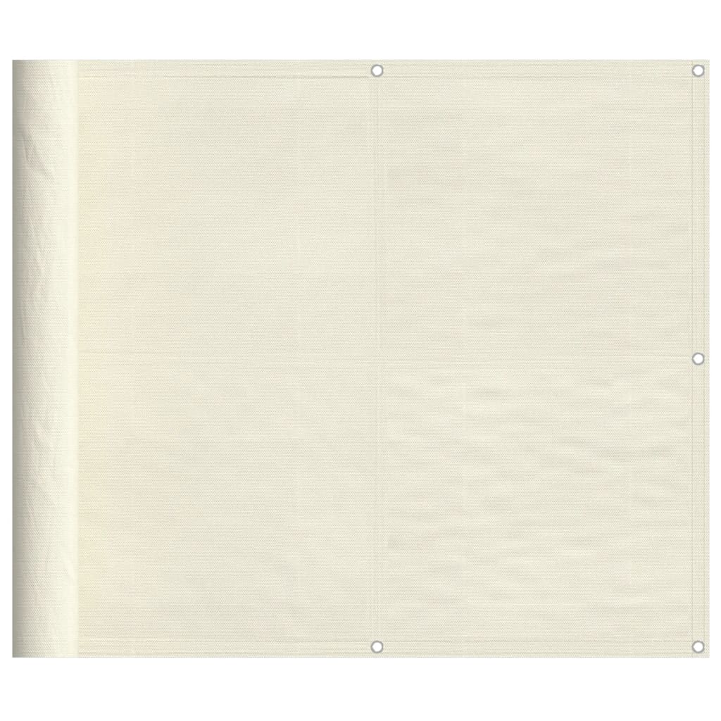 Balkonová zástěna krémová 90 x 1 000 cm 100% polyester oxford