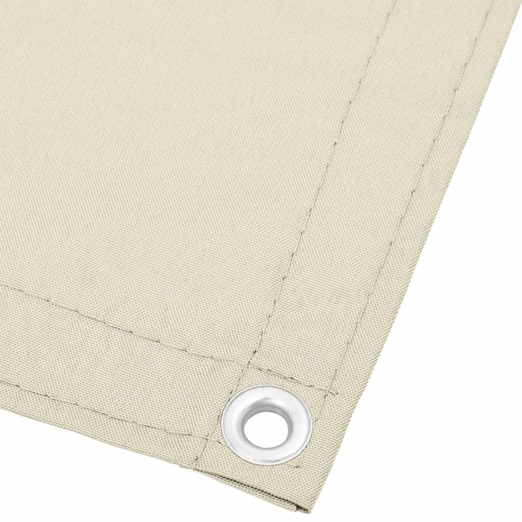Balkonová zástěna krémová 90 x 1 000 cm 100% polyester oxford