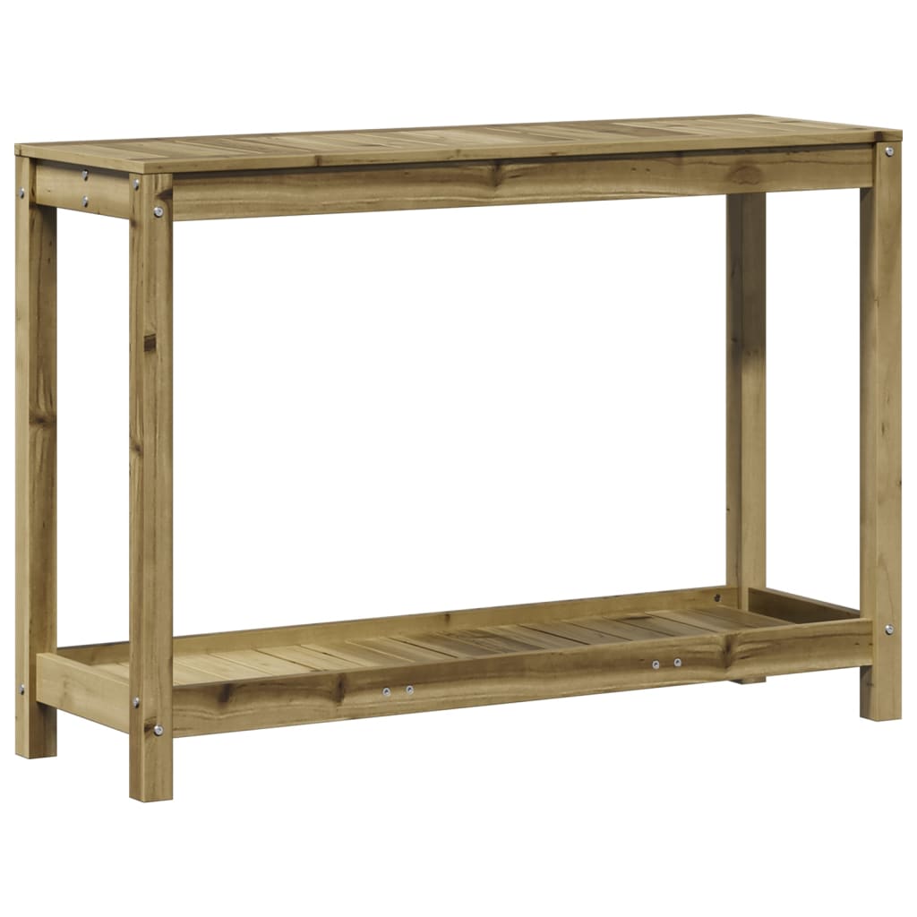 Přesazovací stůl s policí 108x35x75 cm impregnovaná borovice