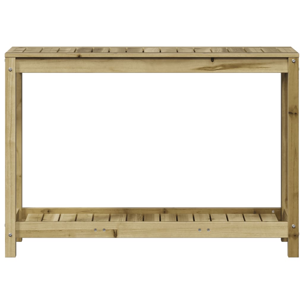 Přesazovací stůl s policí 108x35x75 cm impregnovaná borovice