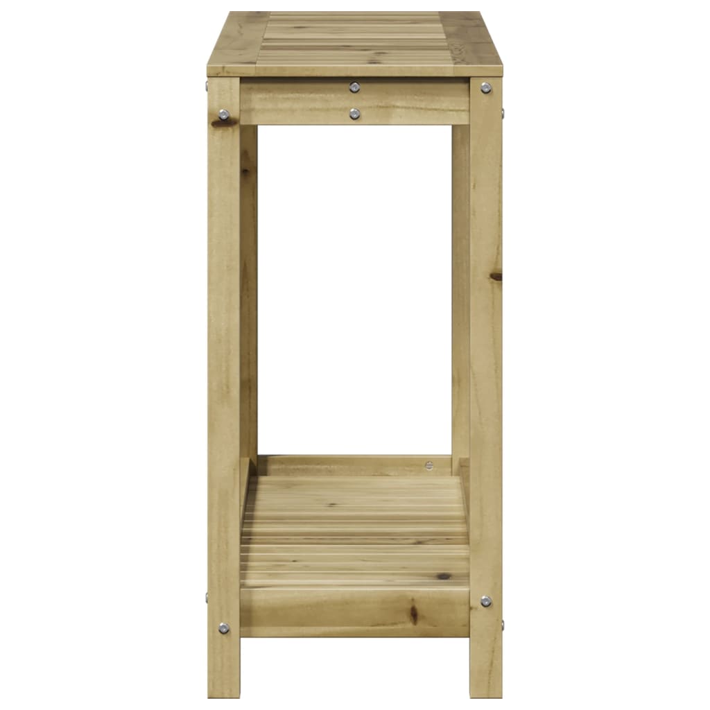 Přesazovací stůl s policí 108x35x75 cm impregnovaná borovice
