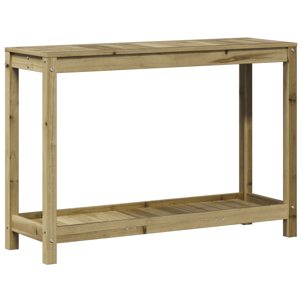 Přesazovací stůl s policí 108x35x75 cm impregnovaná borovice