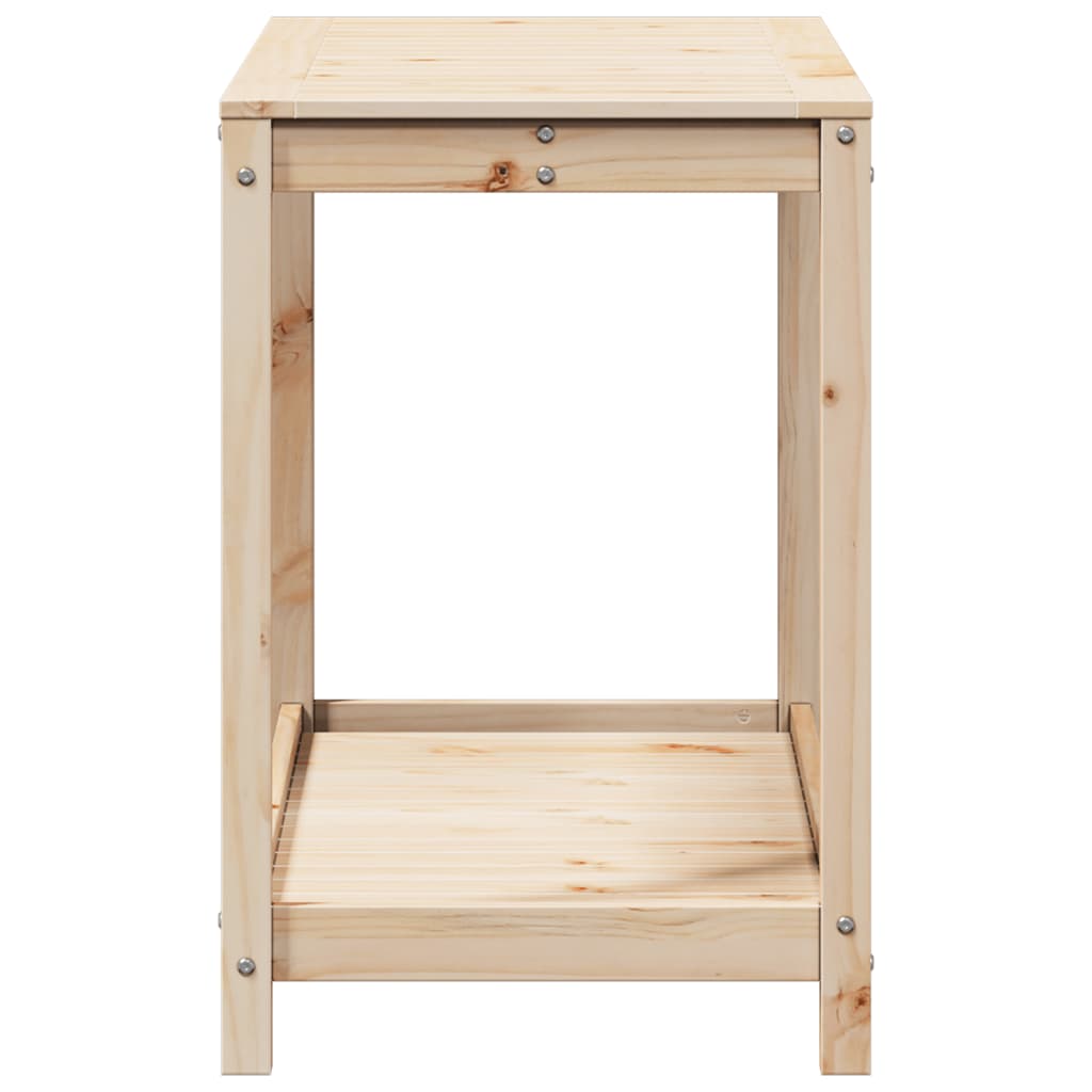 Přesazovací stůl s policí 108 x 50 x 75 cm masivní borové dřevo