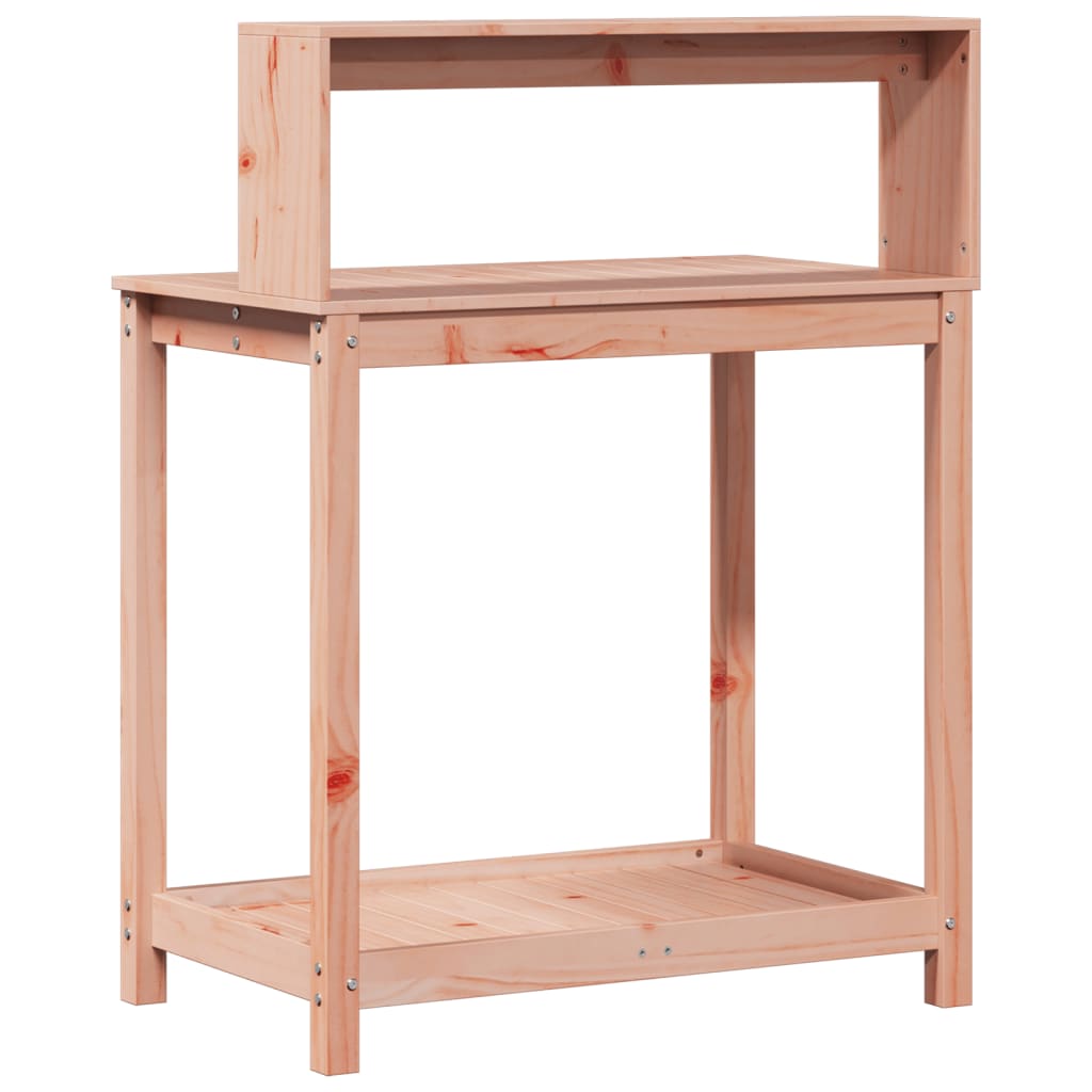 Přesazovací stůl s policemi 82,5x50x109,5 cm masivní douglaska