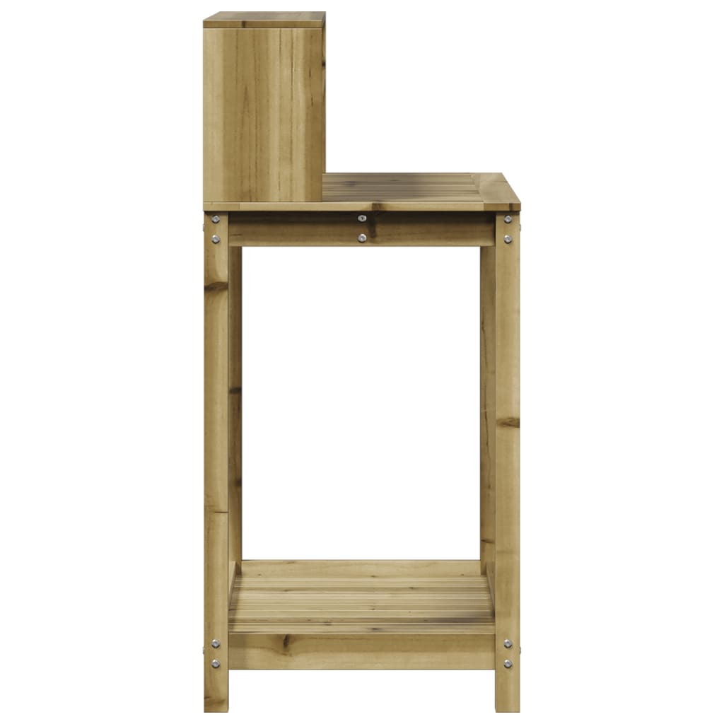 Přesazovací stůl s policemi 82,5x50x109,5 cm impregnované dřevo