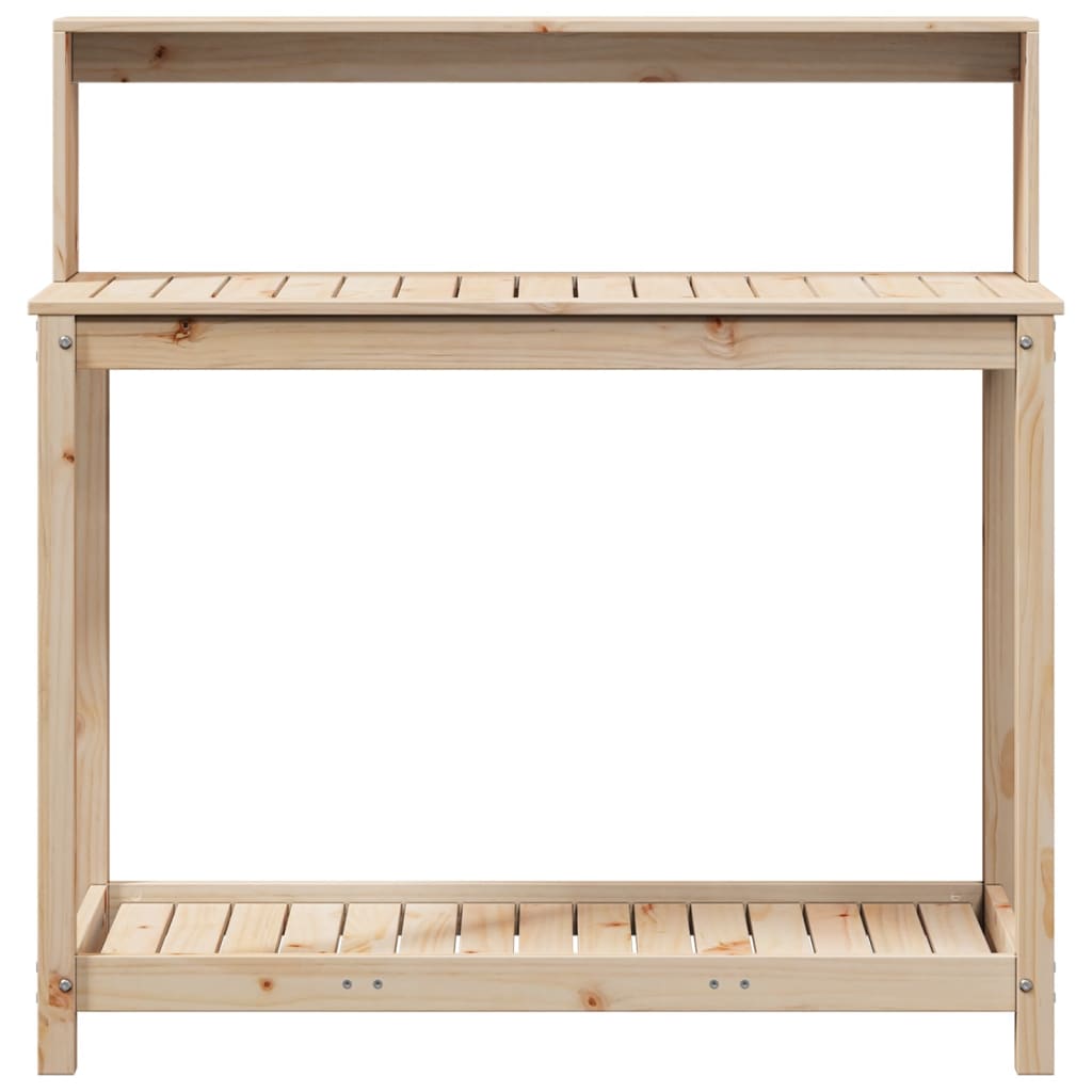 Přesazovací stůl s policemi 108x50x109,5 cm masivní borovice