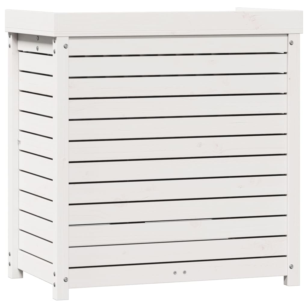 Přesazovací stůl s policemi bílý 82,5x50x86,5 cm masiv borovice