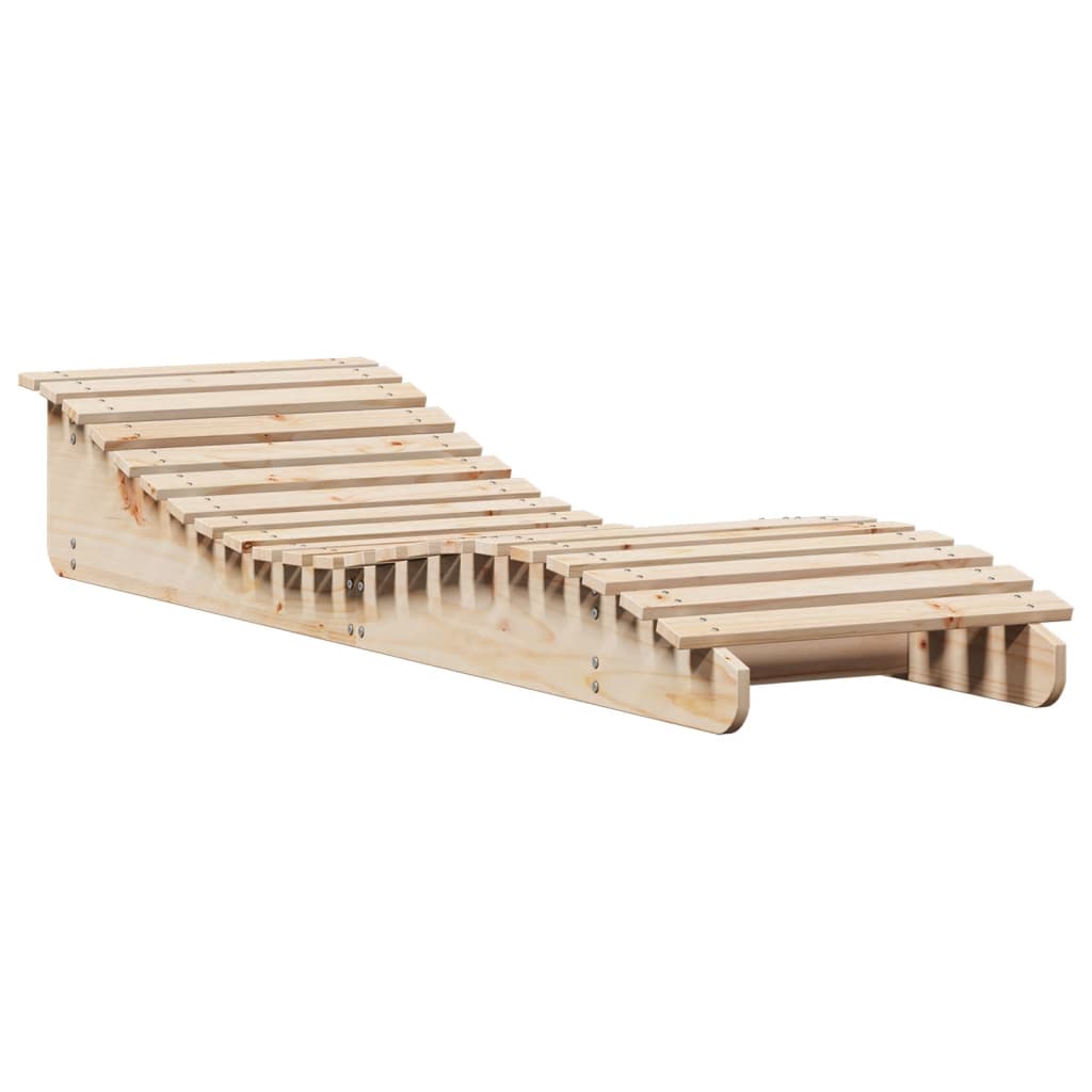 Zahradní lehátka 2 ks 205 x 60 x 31,5 cm masivní borové dřevo