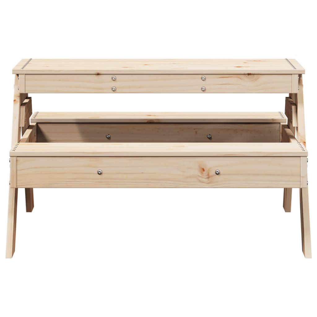 Piknikový stůl pro děti 88 x 97 x 52 cm masivní borové dřevo