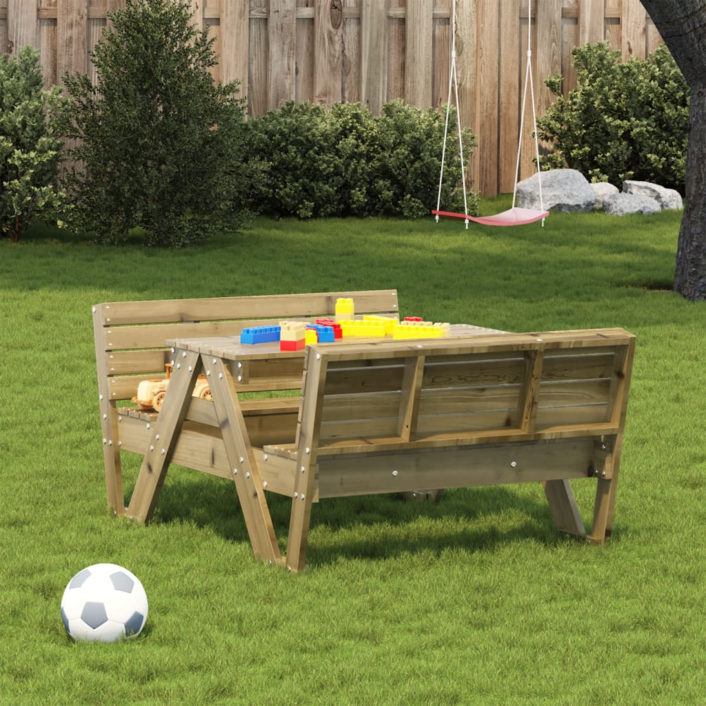 Piknikový stůl pro děti 88 x 122 x 58 cm impregnovaná borovice