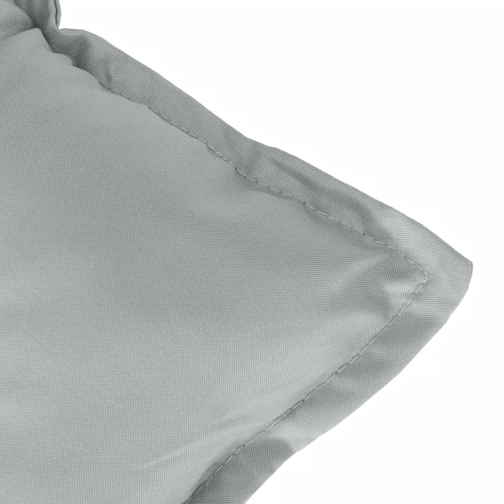 Podušky na židli vysoké opěradlo 6 ks šedá melanž 120x50x7 cm