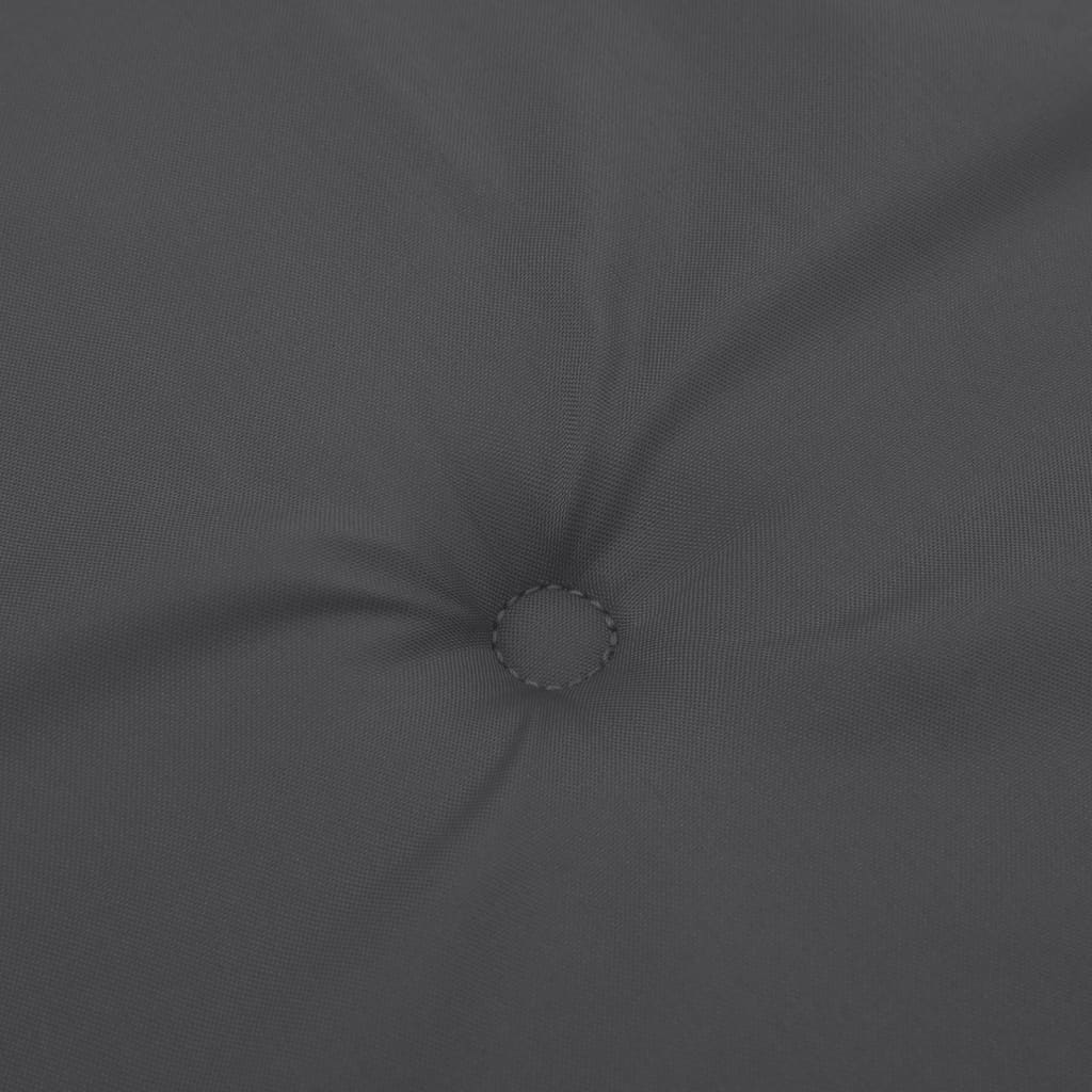 Podušky na židli vysoké opěradlo 2ks antracit melanž 120x50x4cm