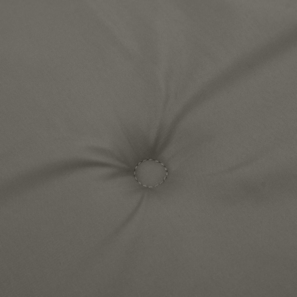 Podušky na židli vysoké opěradlo 2 ks šedá melanž 120x50x4 cm