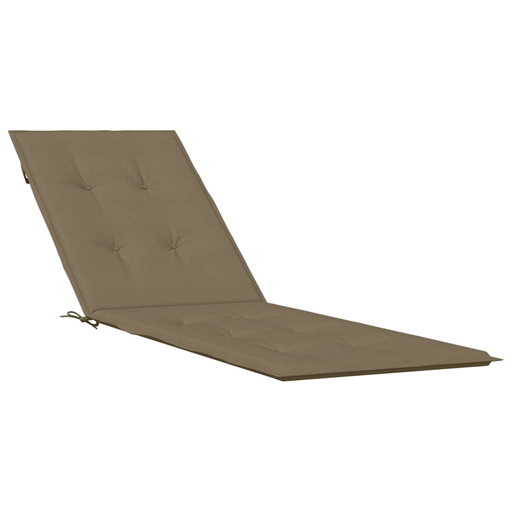 Poduška na polohovací židli taupe melanž (75+105) x 50 x 4cm textil