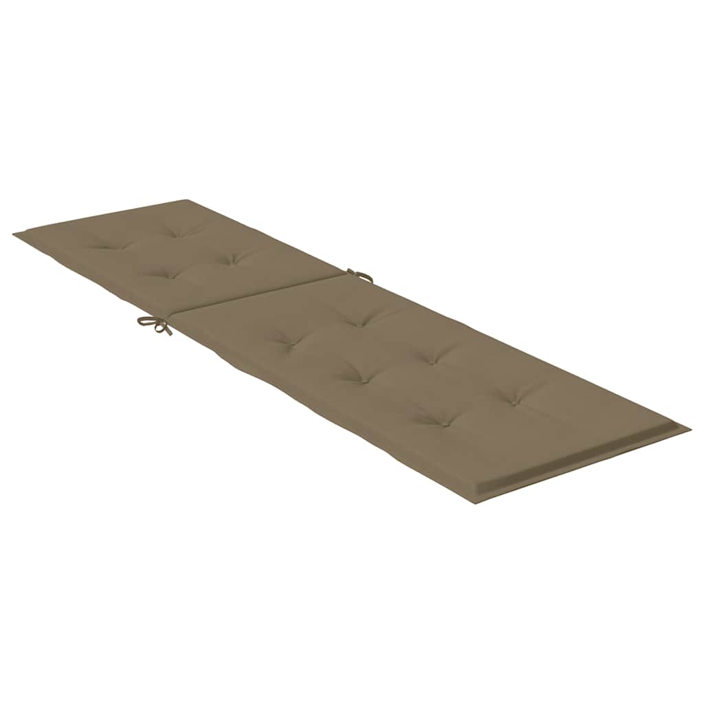 Poduška na polohovací židli taupe melanž (75+105) x 50 x 4cm textil
